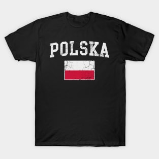 Polska Flag Poland Polish Family Heritage T-Shirt